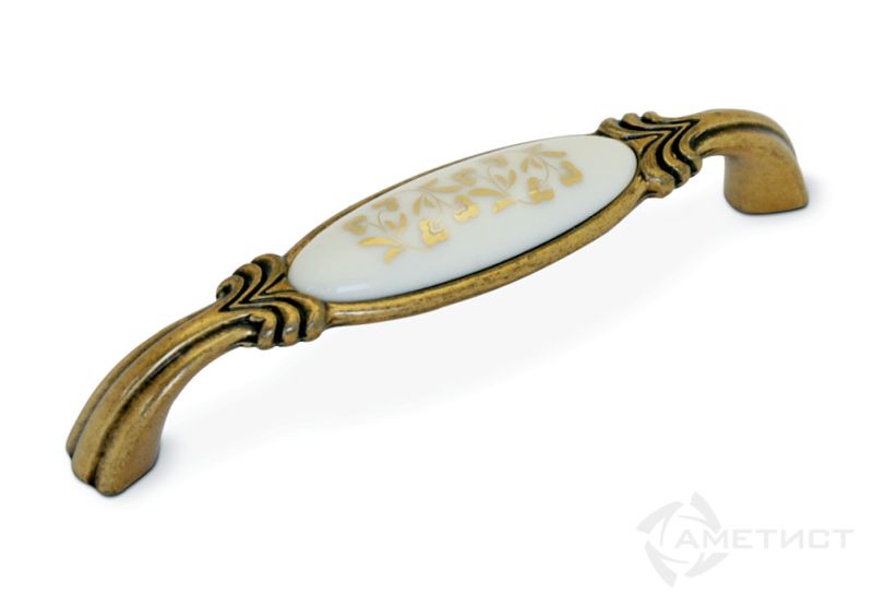 Ручки мебельные Ручка M78, м.р.128мм, покрытие состаренное золото 00А8 M78X01.H3MA8G