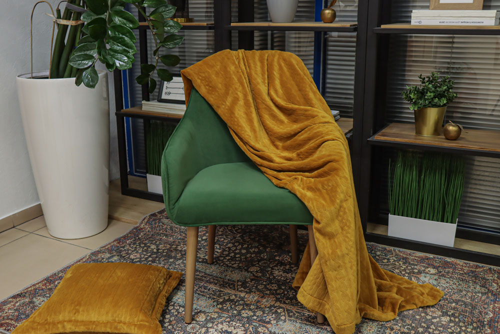 Плед FEDERICA gold 160х210