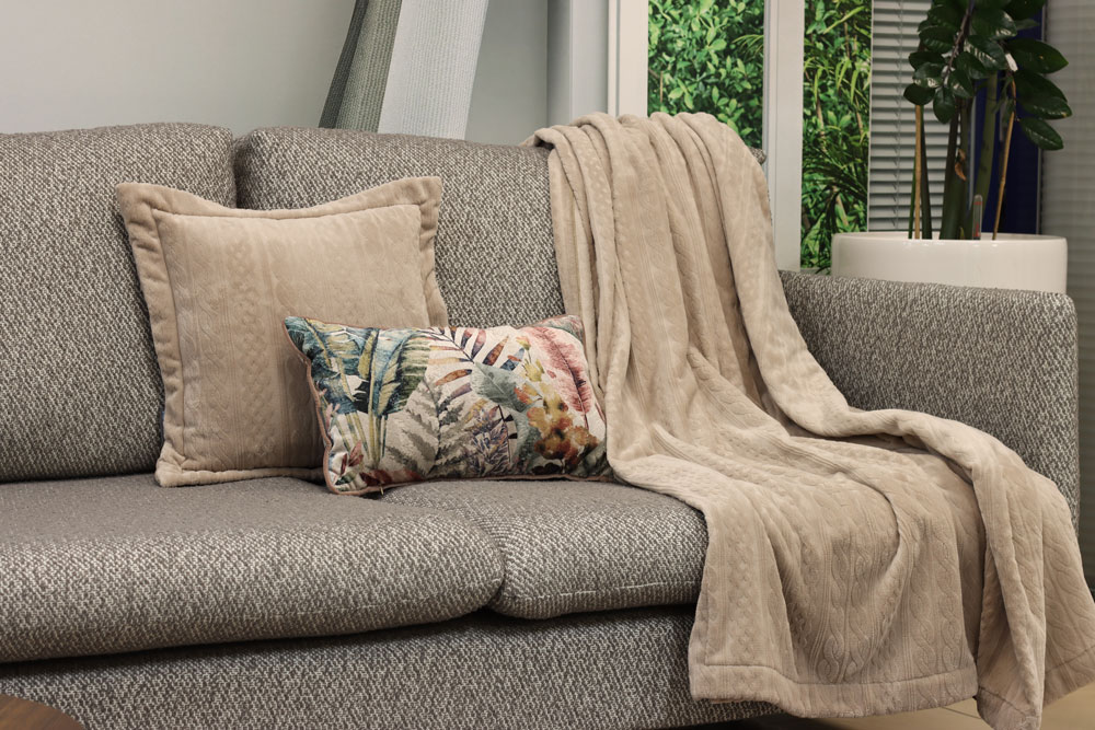 Плед FEDERICA smoke 220х210