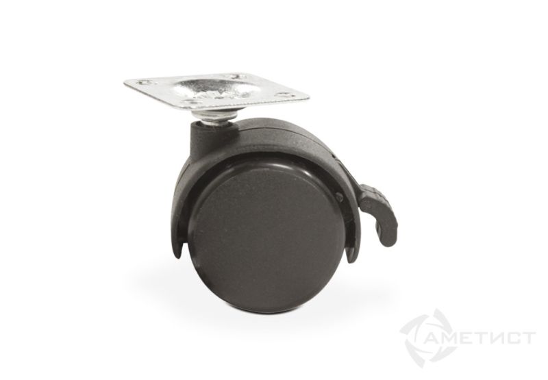 Опоры Опора колесная 310B D40 мм с тормозом с площ. для крепл. FU310B.040BL