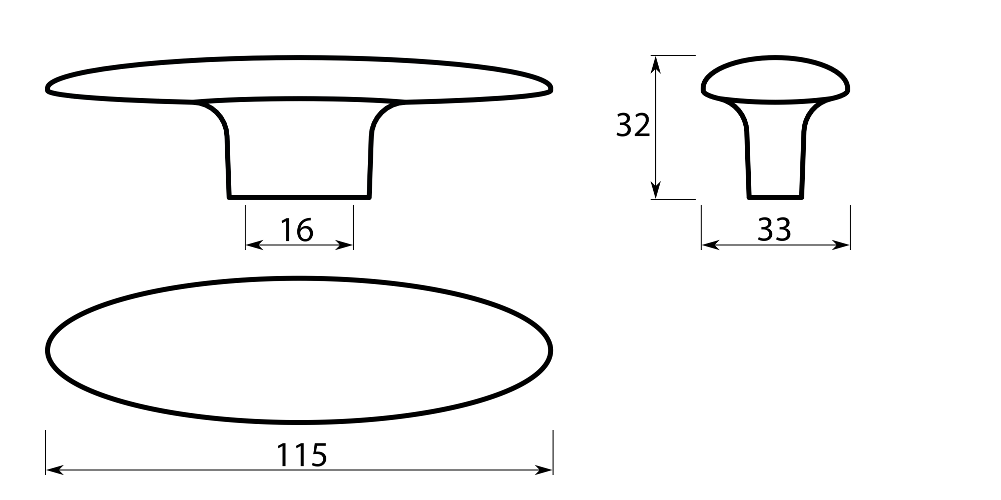 Ручки мебельные Мебельная ручка Eureka 1472 м.р.16, покрытие champaghe 12C 1472/12С