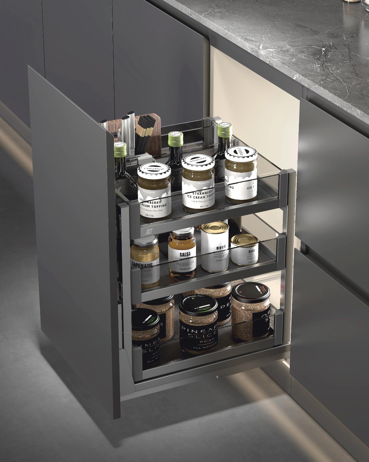 Выдвижные корзины для кухни Выдвижная корзина органайзер в нижнюю базу S104D