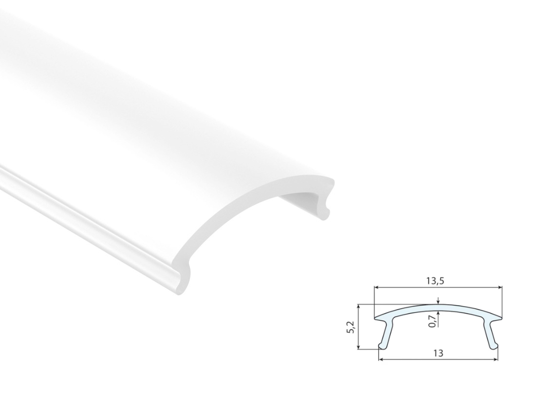 Стеллажная система STILOS Рассеиватель для алюм профиля Stilos матовый 3000х13,5х5,2 LL541L3000L