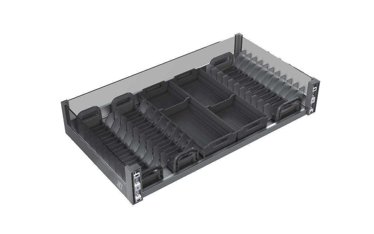 Выдвижные корзины для кухни Выдвижная корзина для посуды в нижнюю базу S101B