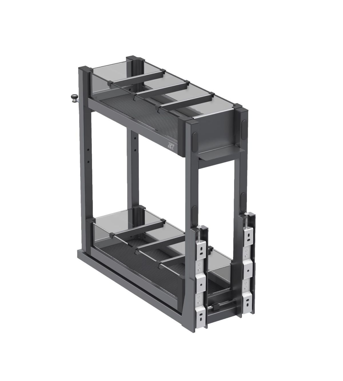 Корзина выдвижная в ниж. базу под навесной фасад п/в с доводчиком 200мм S102D.200GL