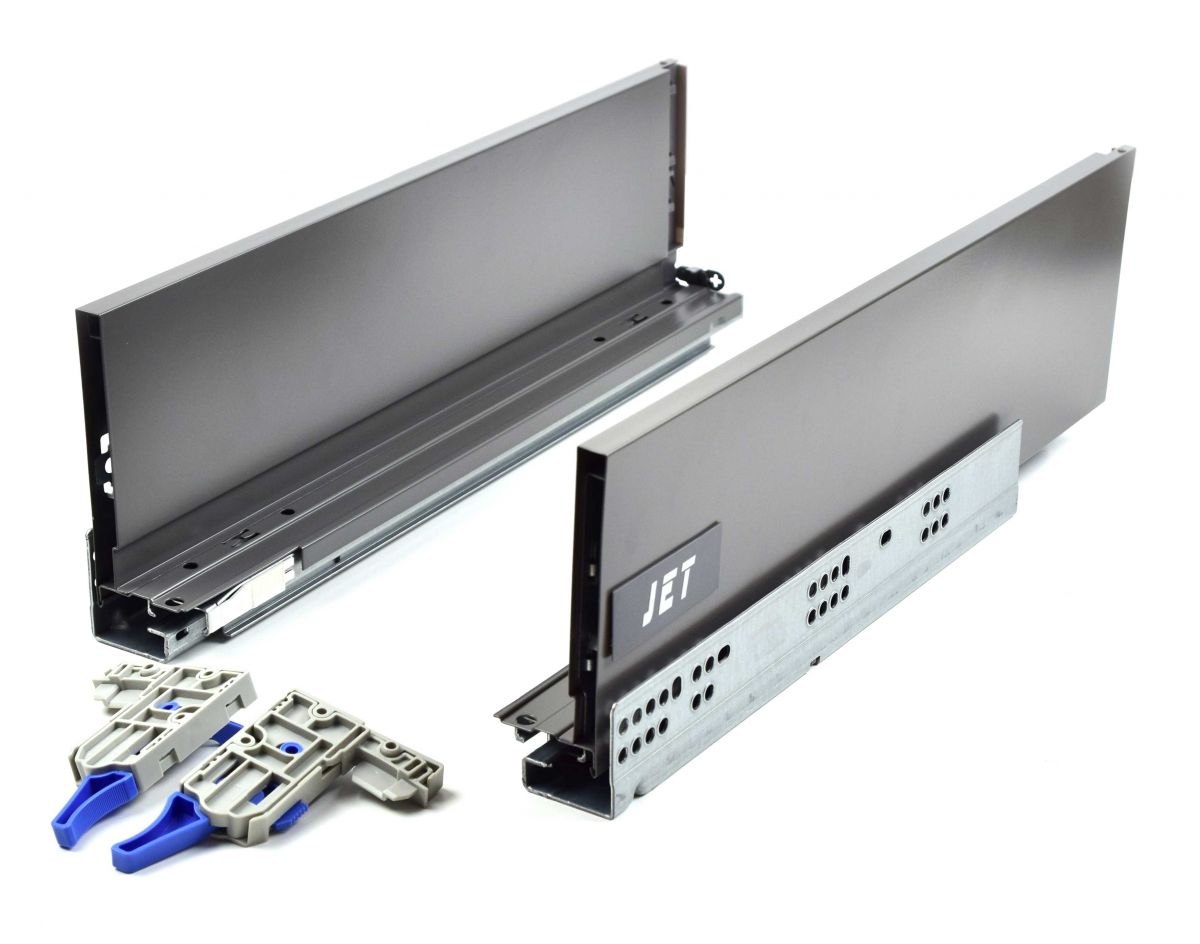 Ящик JETBOX ULTRA 218 с доводчиком H120мм L350мм, антрацит BR218B.350DG