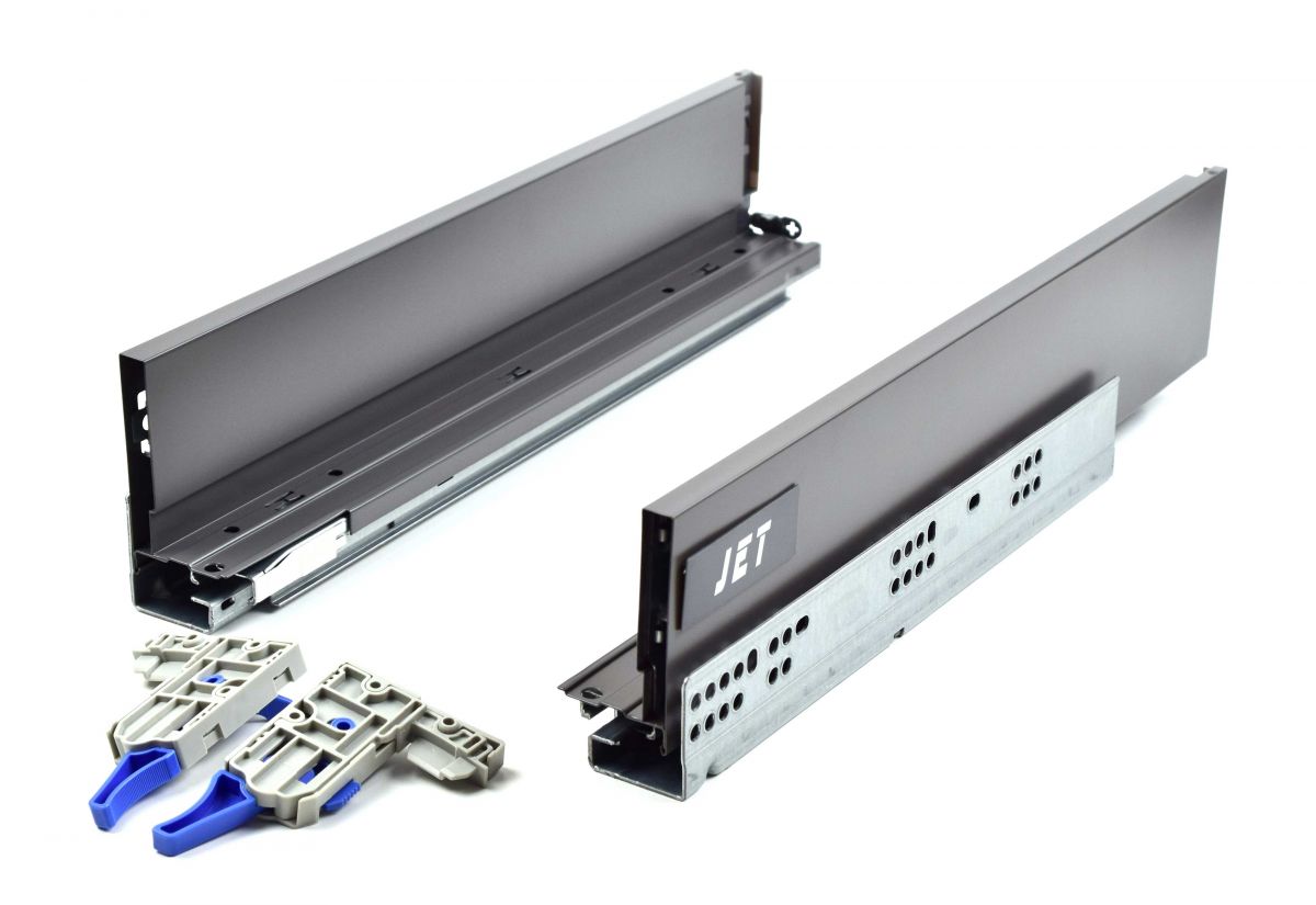 Ящик JETBOX ULTRA 220 PUSH OPEN H80мм L350мм, антрацит BR220A.350DG