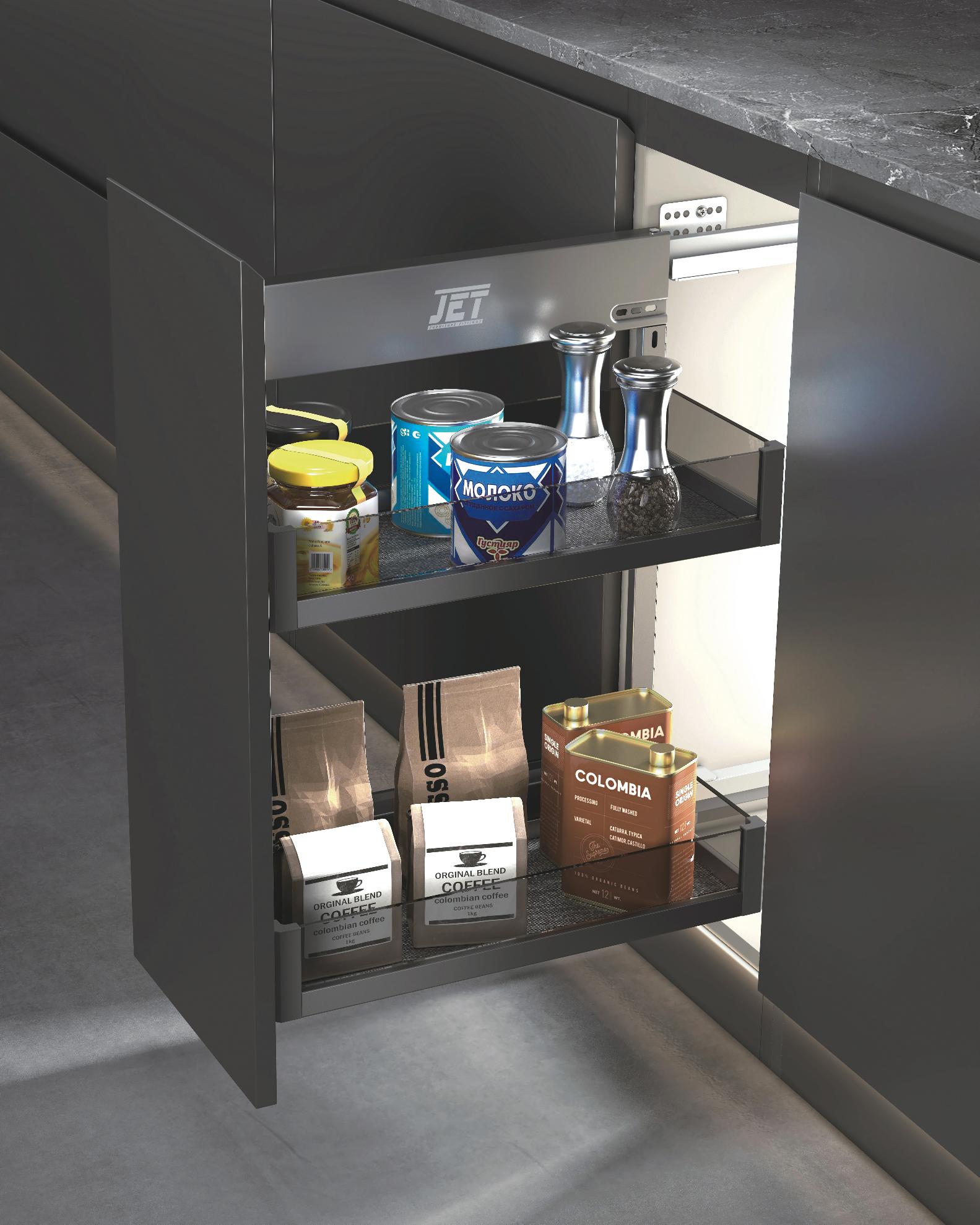 Выдвижные корзины для кухни Выдвижная корзина в нижнюю базу S103LR