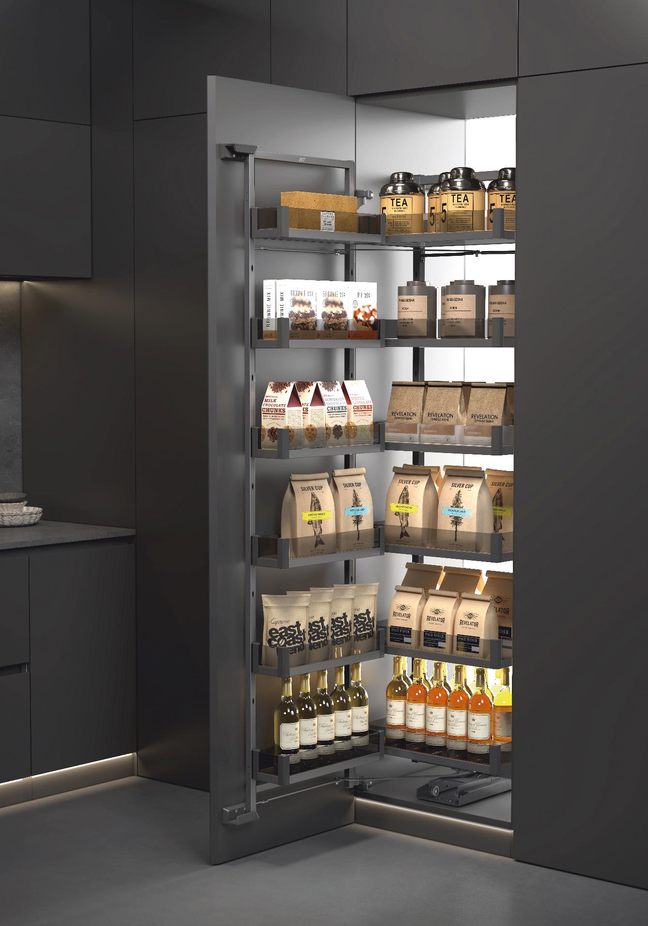 Выдвижные корзины для кухни Шкаф выдвижной с доводчиком выс. 1860мм, 600мм