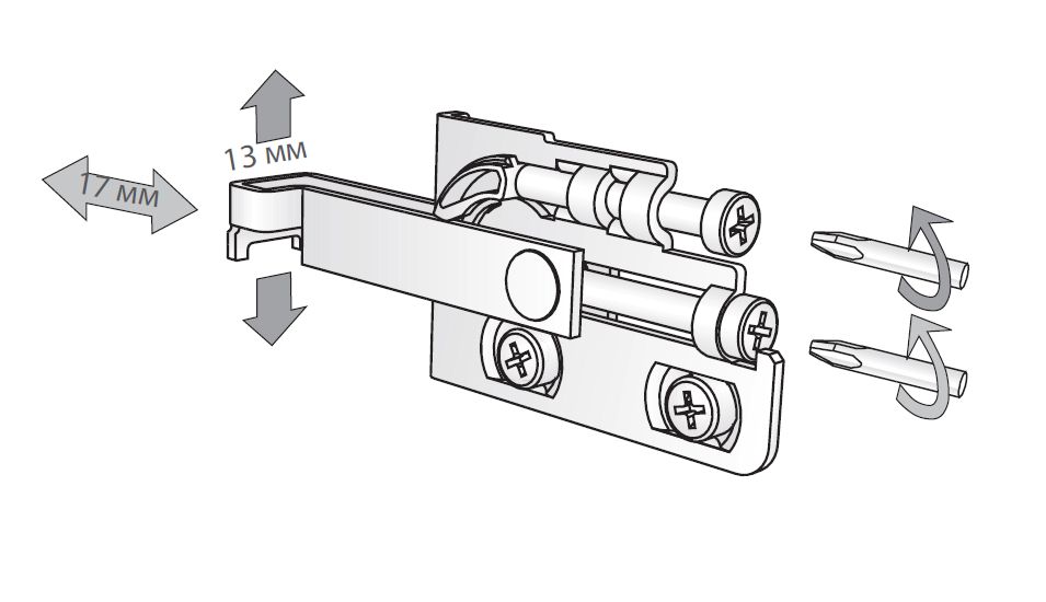Навесы и соединительная фурнитура Навеска Scarpi-4 правая (без винтов) 625550030