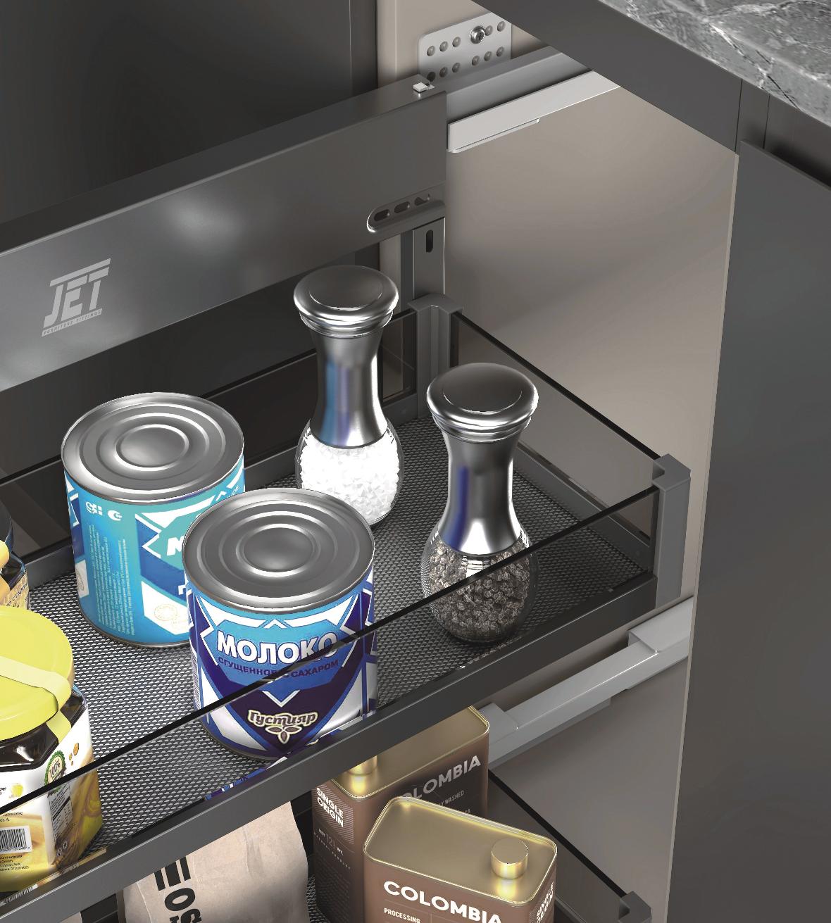 Выдвижные корзины для кухни Выдвижная корзина в нижнюю базу S103LR