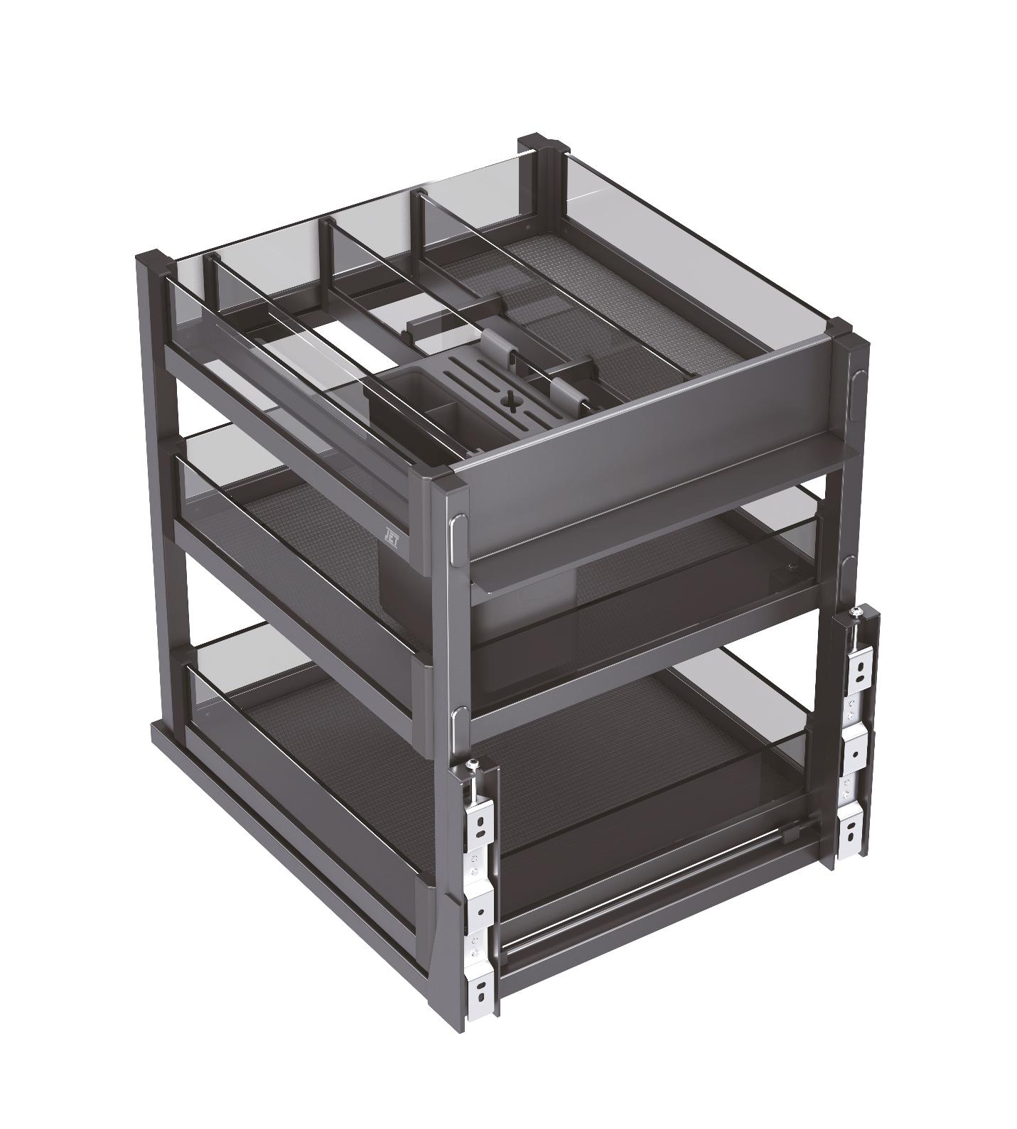 Выдвижные корзины для кухни Выдвижная корзина органайзер в нижнюю базу S104D