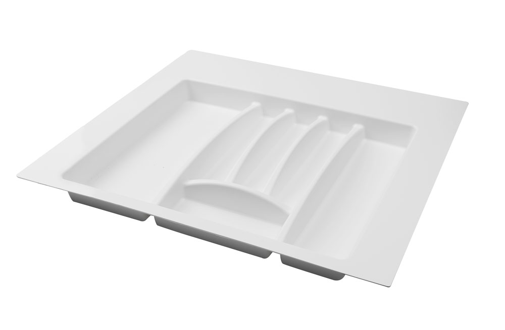 Лотки для столовых приборов Лоток пластиковый для столовых приборов в модуль 600мм, цвет белый AT81043N6050