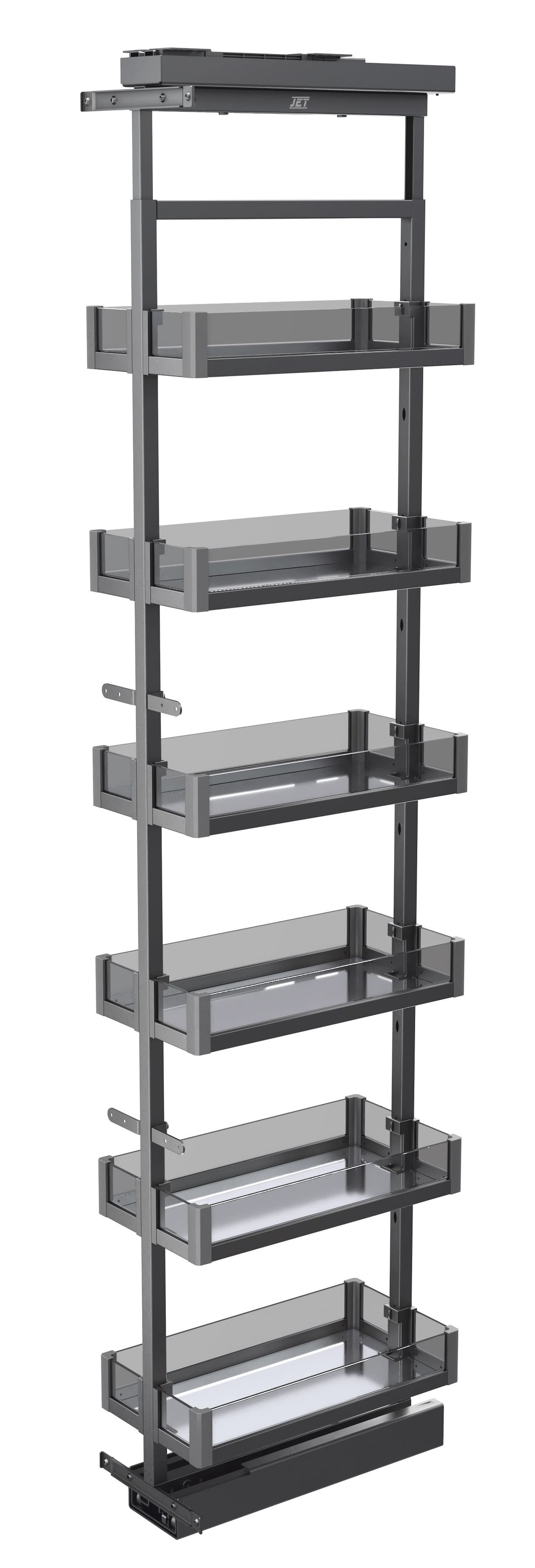 Выдвижные корзины для кухни Колонна выдвижная с доводчиком выс. 1920-2120мм, 300мм (направляющие, крепления) S109LRС.300GL3/3