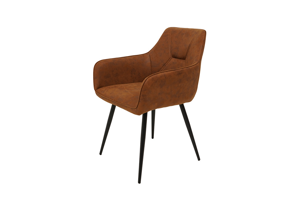 Стул ГЕРМЕС с подлокотниками, коричневый