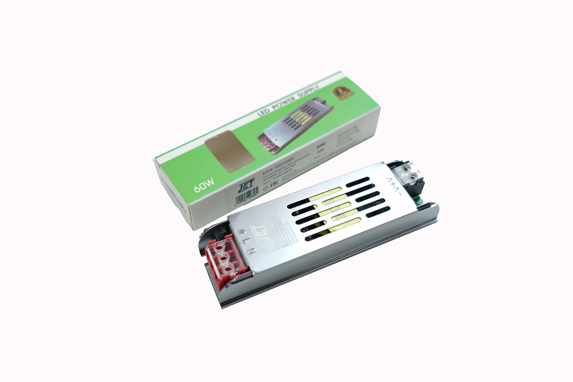 Мебельные светильники Блок питания для светодиодных лент/светильников AC-230/DC-12V, IP20, 60W LL228A.060CM