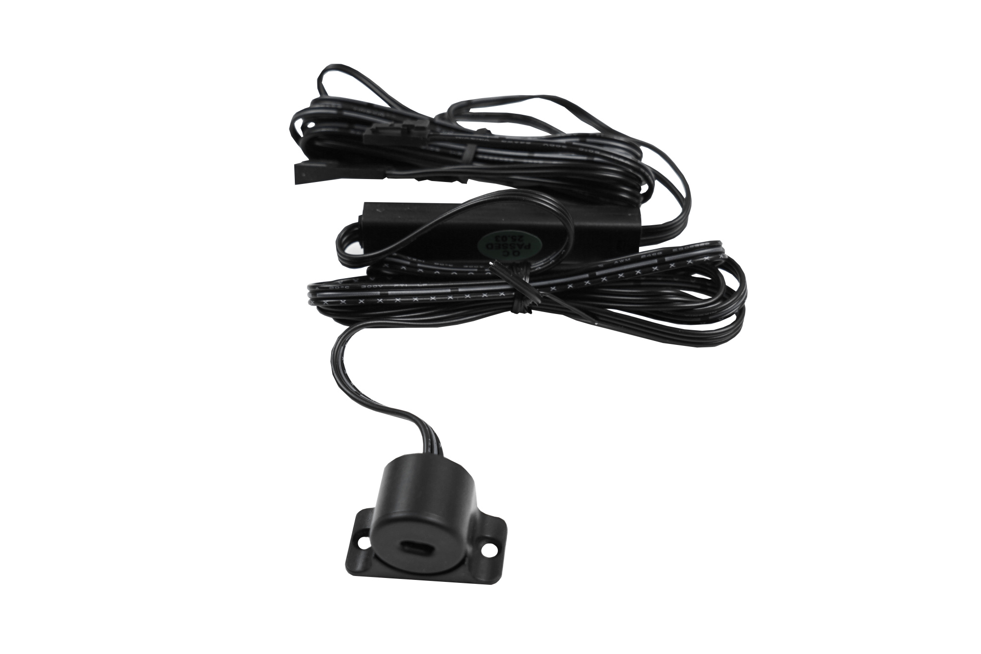 Мебельные светильники Выключатель на преграду одинарный, черный LL96666PDS-BK