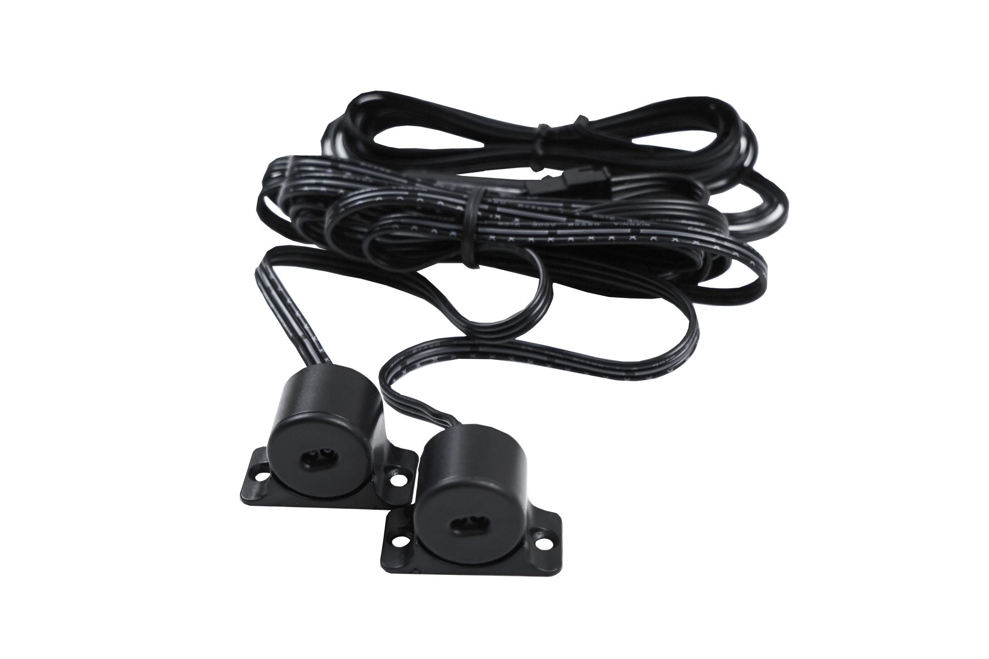 Мебельные светильники Выключатель на преграду двойной, черный LL96668DWS-BK