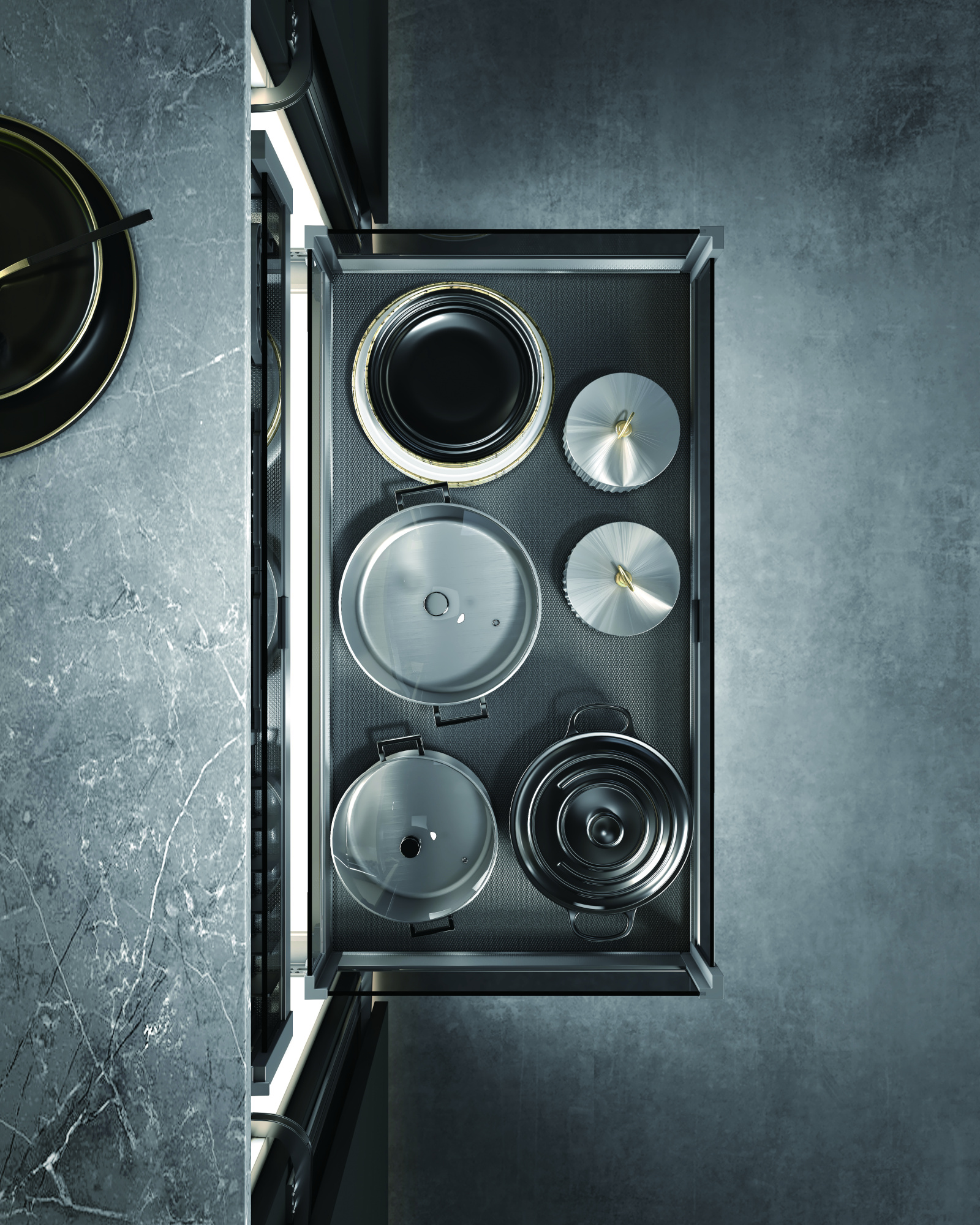 Выдвижные корзины для кухни Выдвижная корзина в нижнюю базу S100A